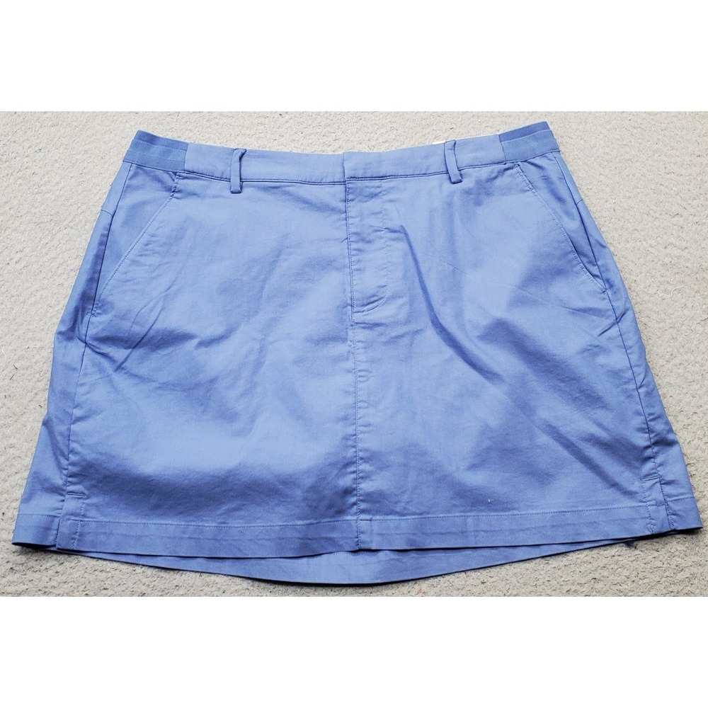 Walter Hagen Clubhouse Golf Tennis Skort Women 16 Blue Wrinkle-Resistant Stretch